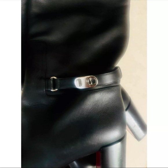 Christian Louboutin Black Leather Boots 40 - Picture 3 of 5